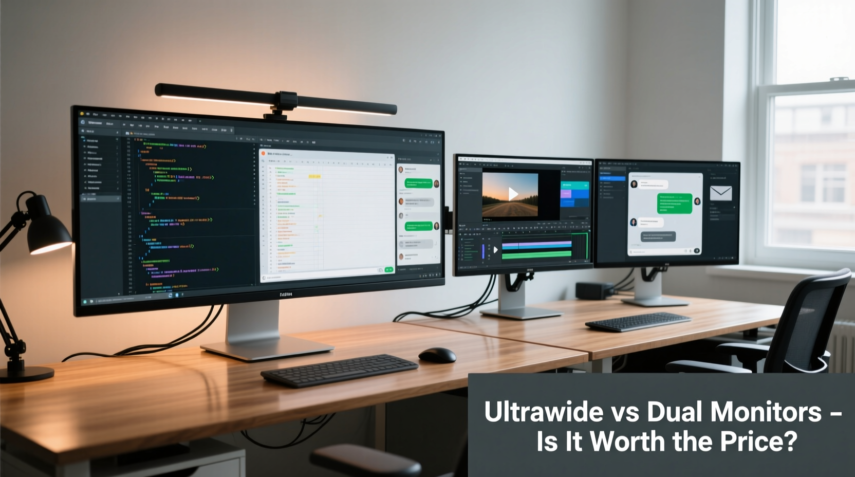 ultrawide monitor vs dual screens for productivity is it worth the price