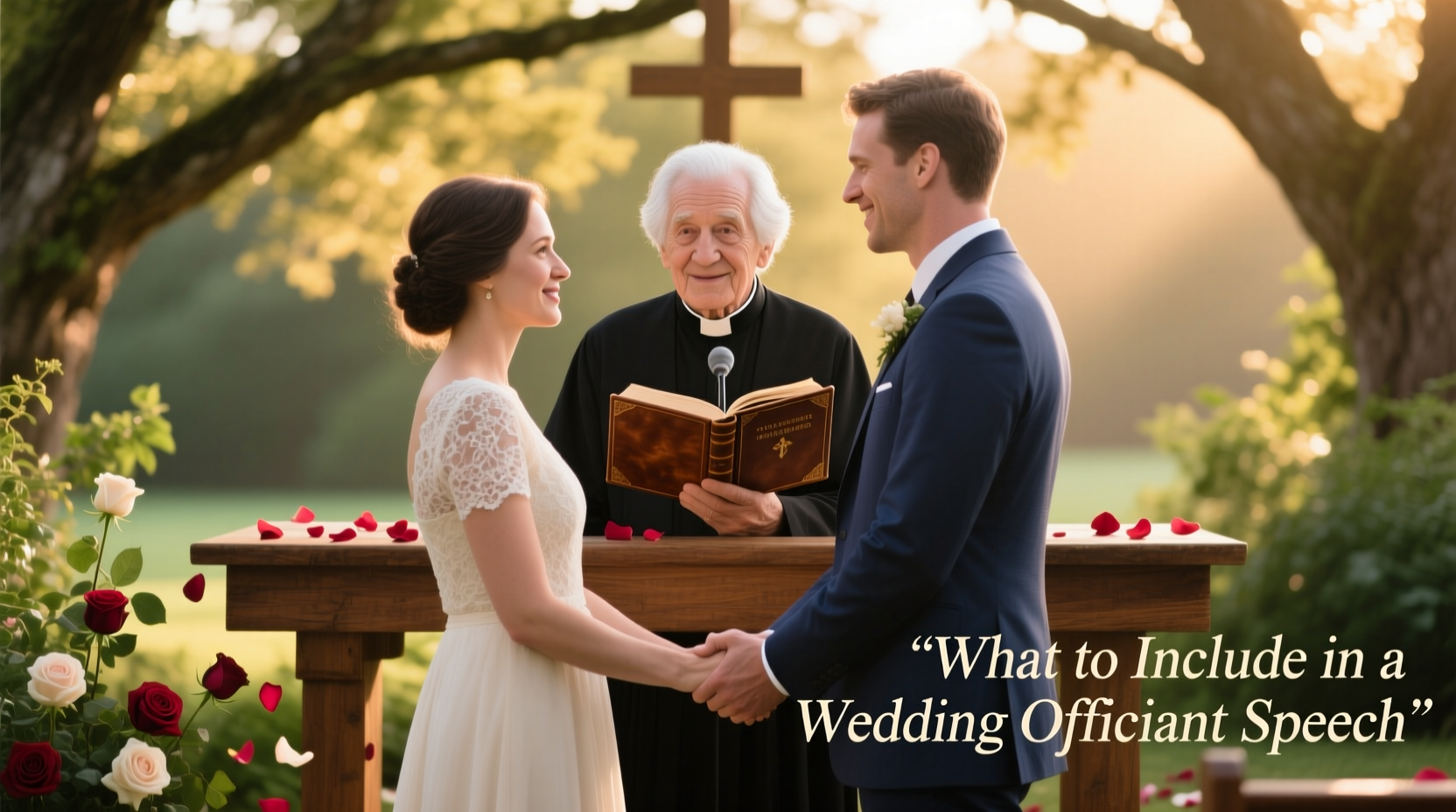 what needs to be included in a wedding officiant speech