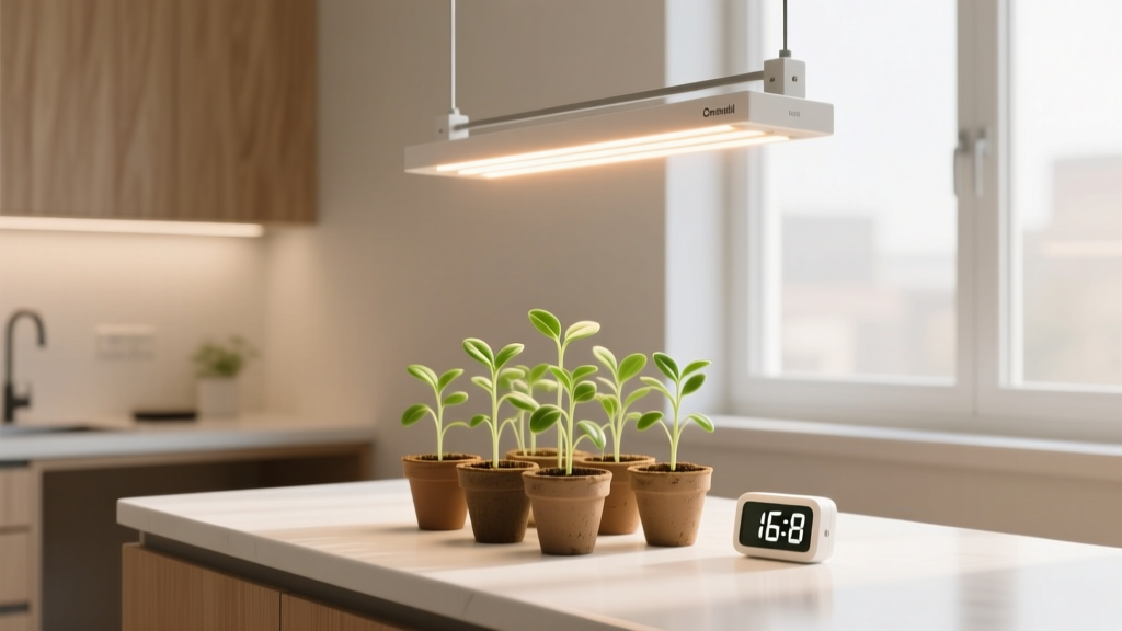 Grow Light Timing for Indoor Plant Propagation