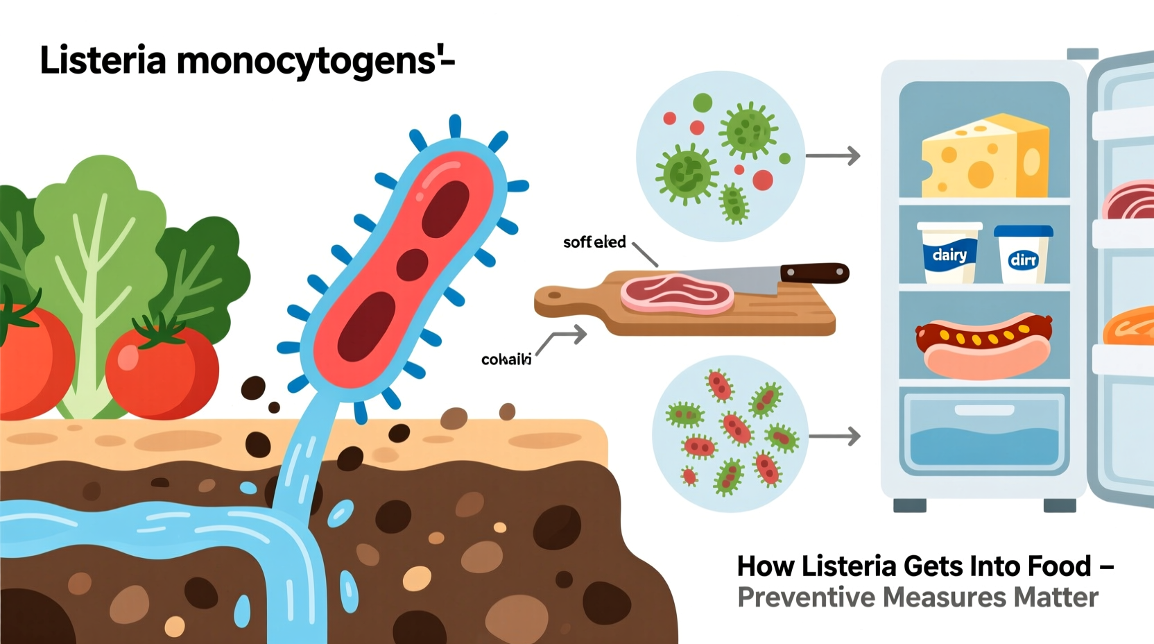 how does listeria get into food