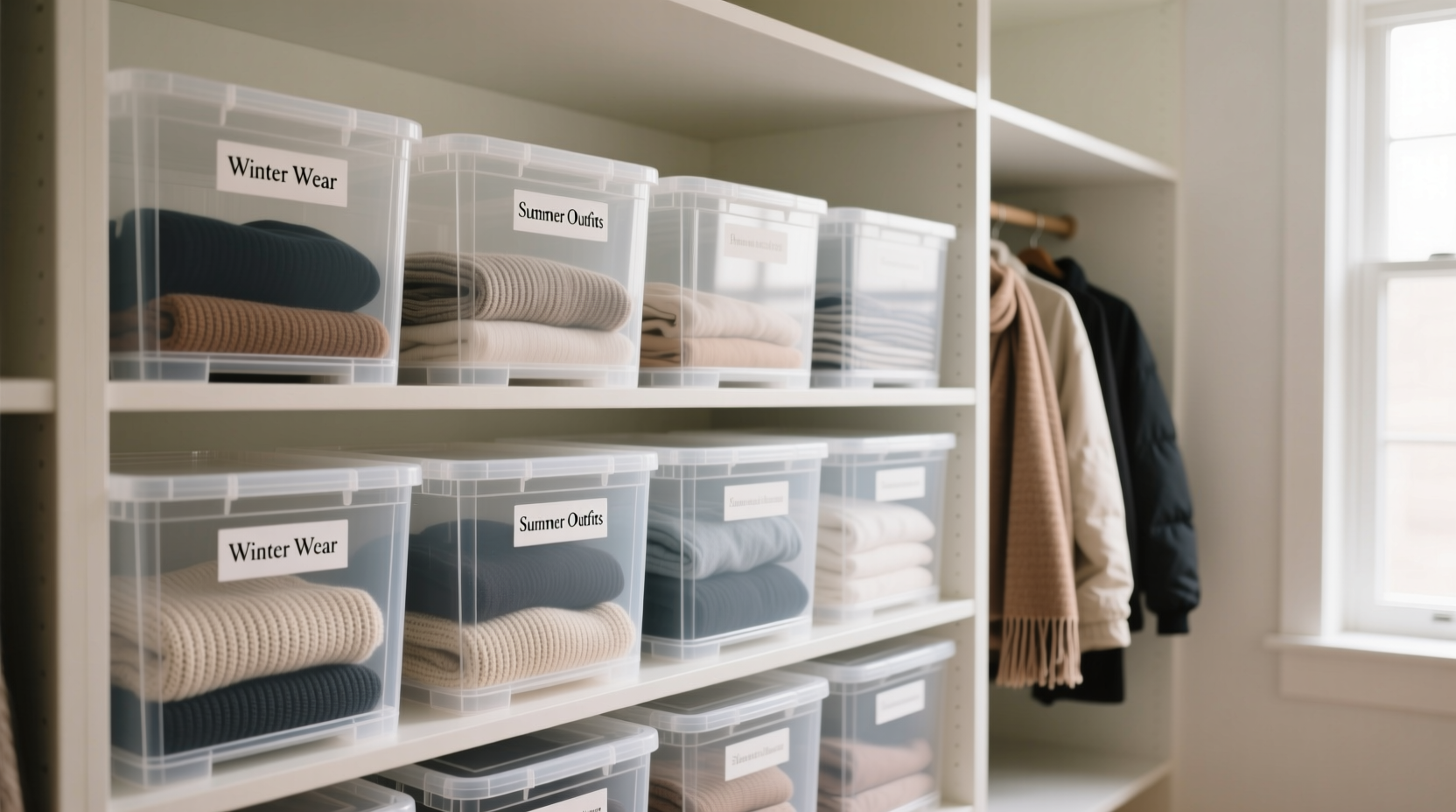 clear closet bins for allergy sufferers