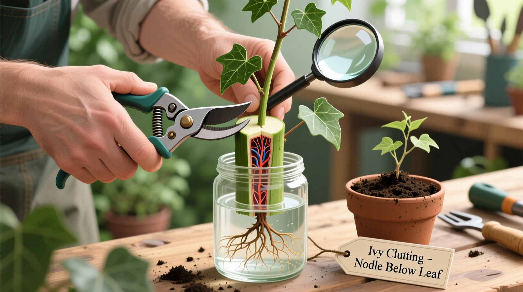 how to take cuttings of ivy
