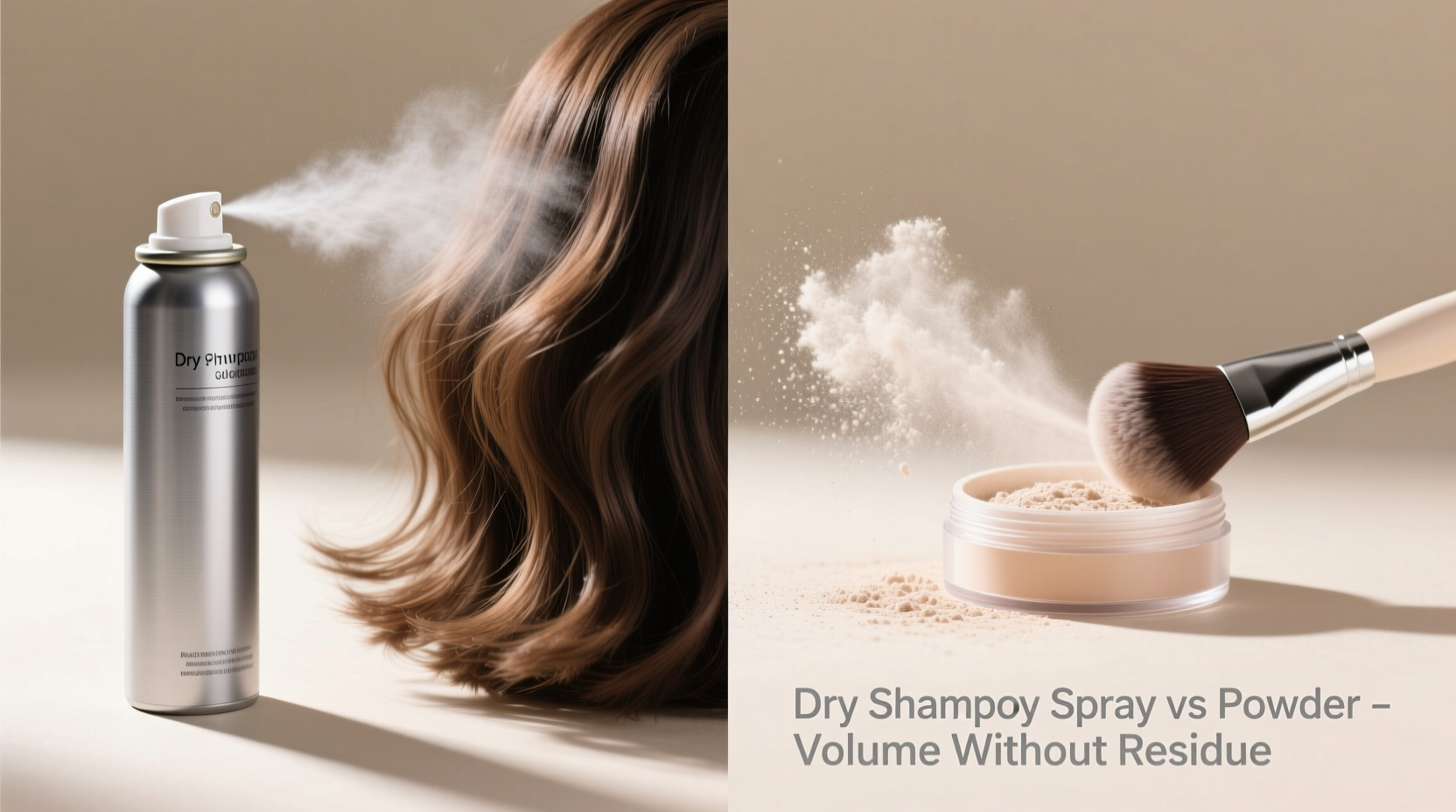 dry shampoo spray vs powder application tips for volume without residue