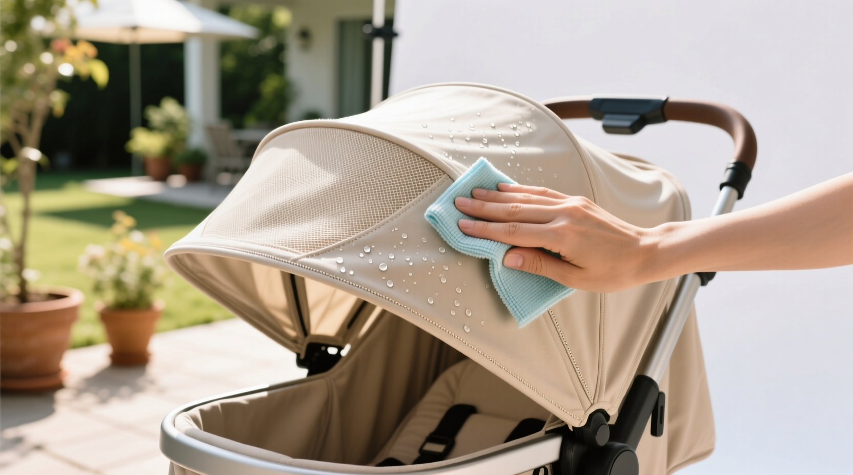 how to wash a pet stroller canopy safely