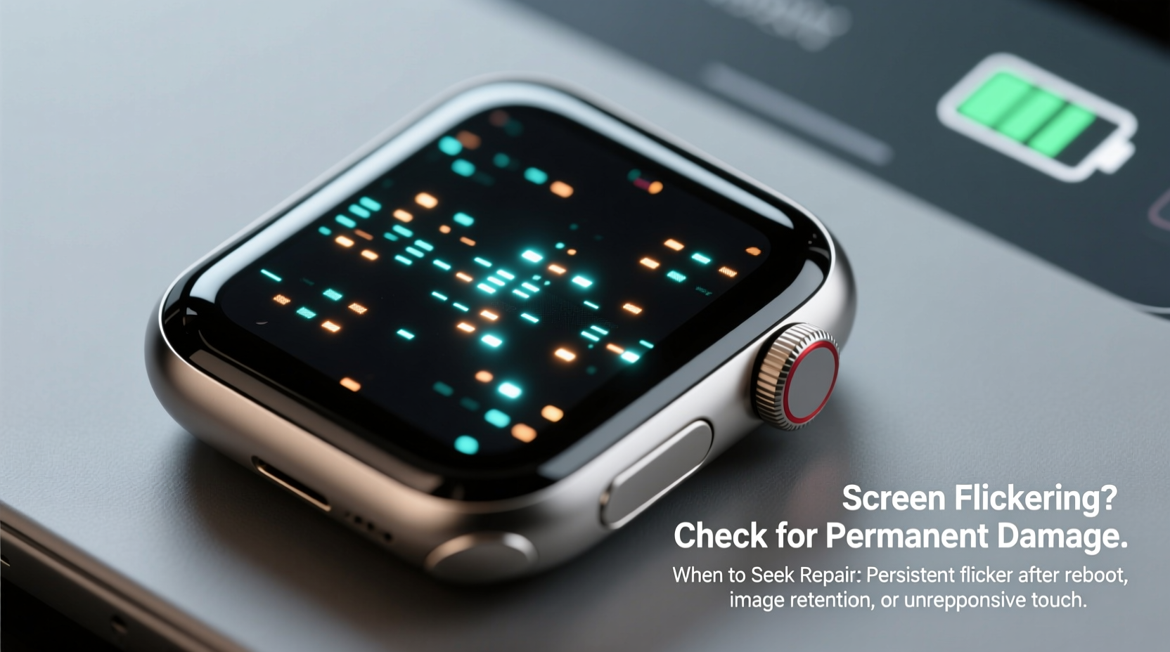 why is my smartwatch screen flickering and when should you worry about permanent damage