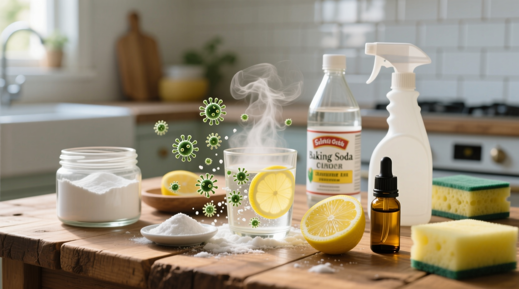 do diy cleaning ingredients kill germs