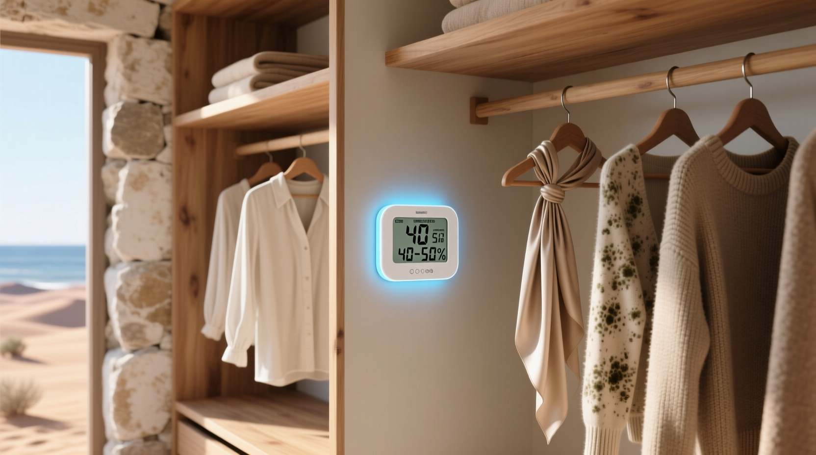 closet humidity gauge coastal desert necessity
