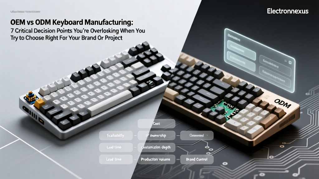 OEM vs ODM Keyboard Manufacturing: 7 Critical Decision Points You’re Overlooking When You Try to Choose Right For Your Brand Or Project
