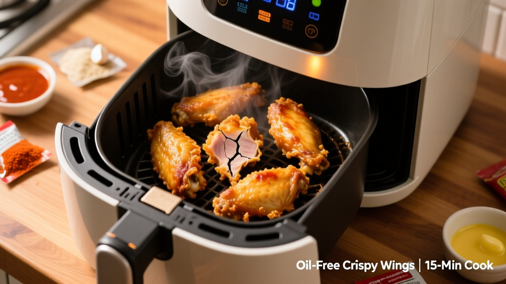Frozen Hot Wings in Air Fryer: Crispy, Juicy & Oil-Free