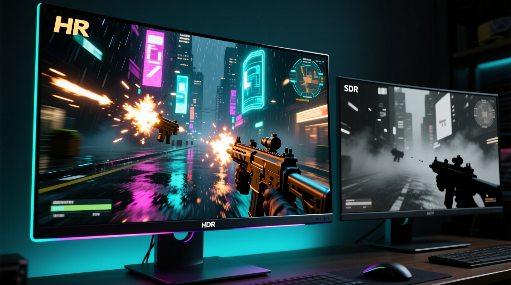 gaming monitor with hdr vs standard which improves visual immersion more