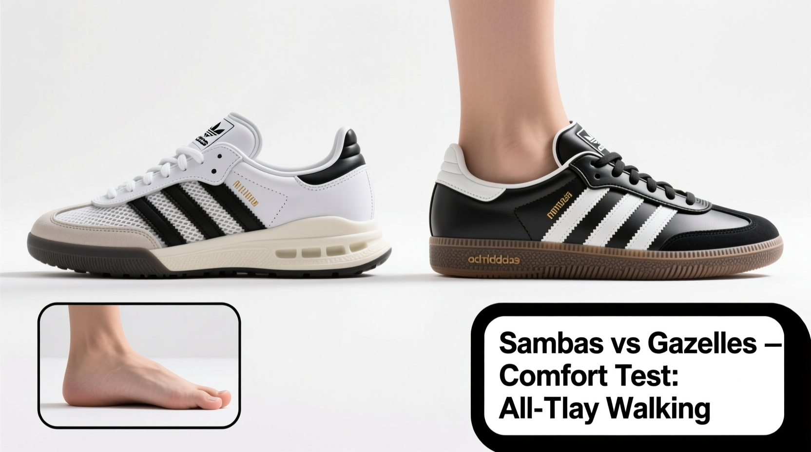 sambas vs gazelles which adidas sneaker is more comfortable for walking all day