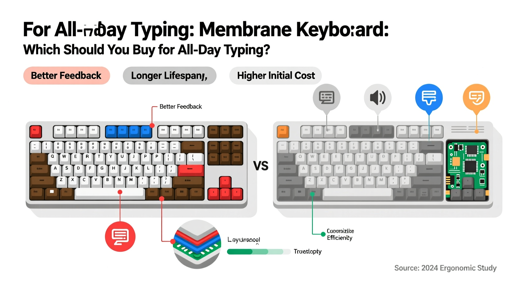 mechanical keyboard vs membrane which one should you buy if you type all day