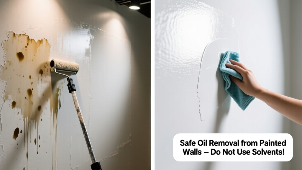 How to Remove Oil from Painted Wall Safely