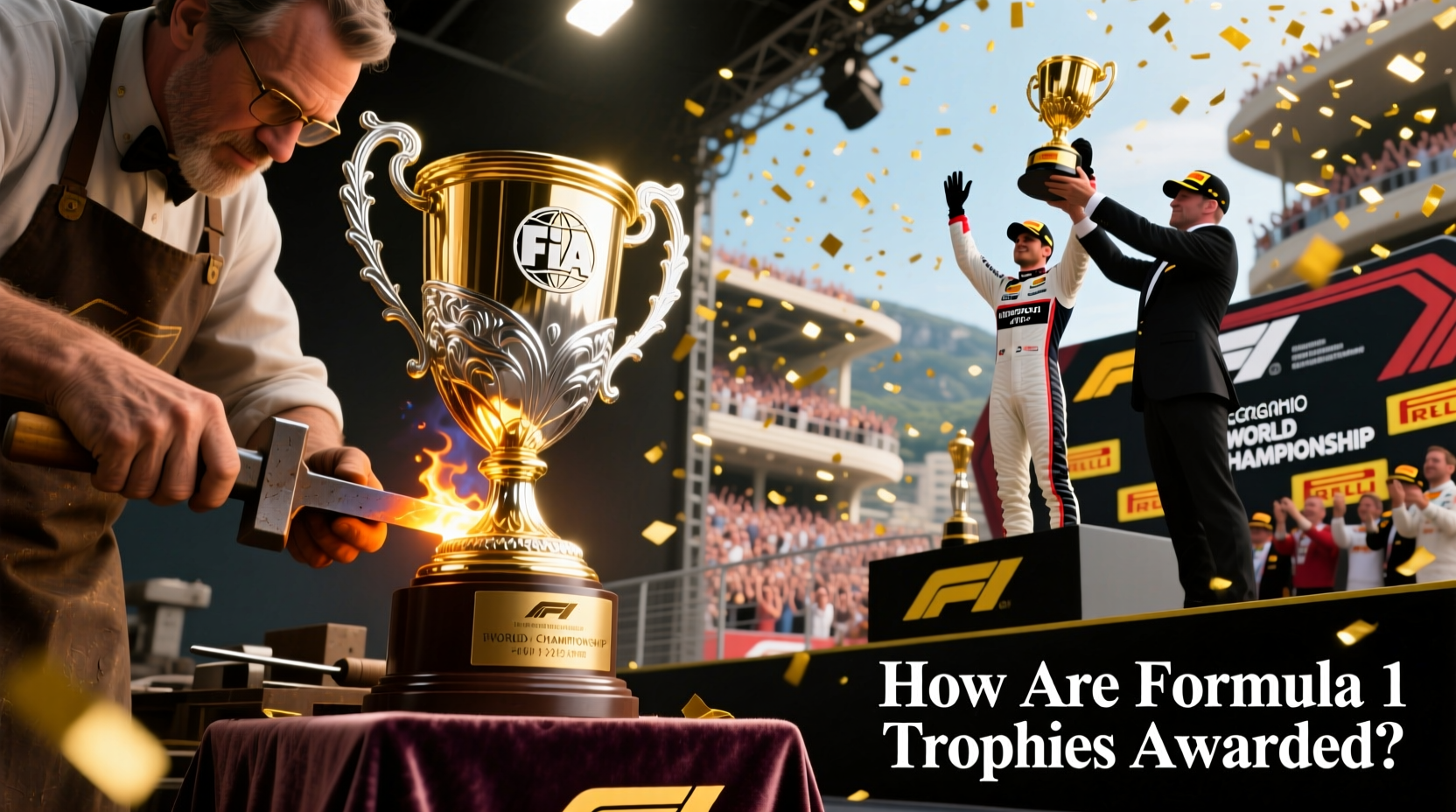 formula 1 trophies