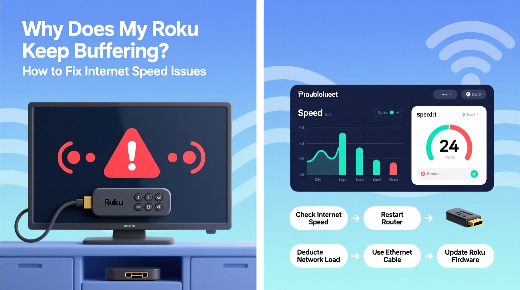 why does my roku keep buffering and how to fix internet speed issues