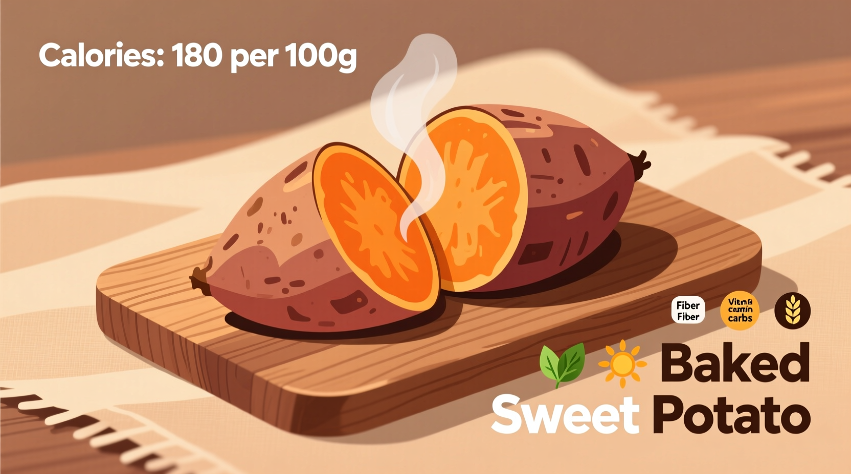 Calories in a Baked Sweet Potato: Exact Count & Nutrition Facts