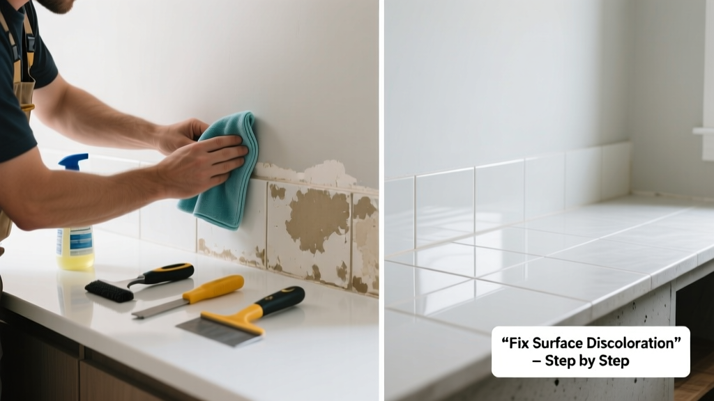 How to Fix Surface Discoloration on Walls, Counters & Floors