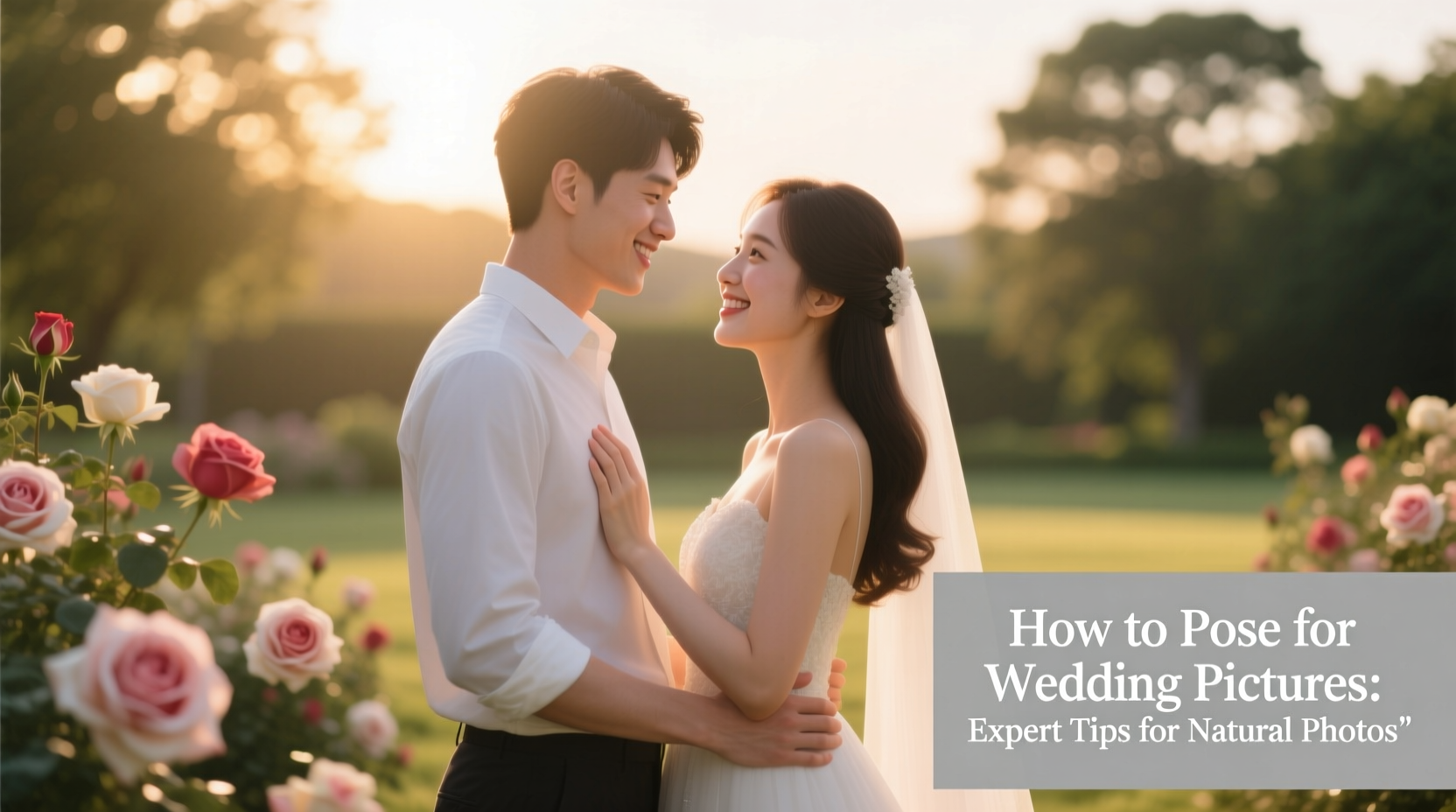 how to pose for wedding pictures