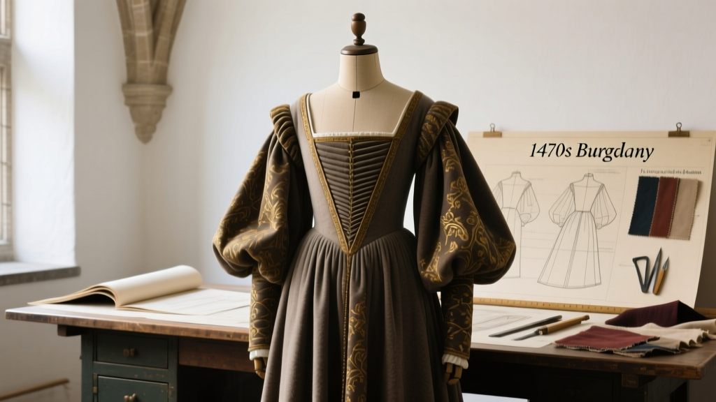 15th-Century Burgundian Houppelande Sewing Guide 2026