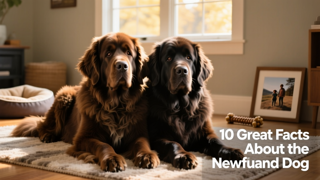 Newfoundlands have partially-webbed feet and dense coats for swimming in frigid waters. ©stanfram/ Getty Images