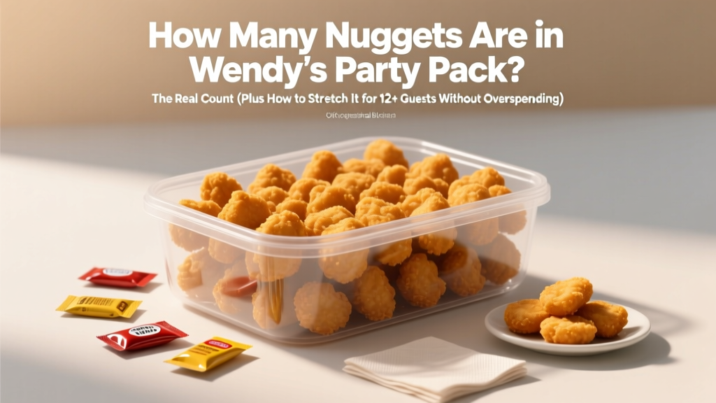 How Many Nuggets in Wendy’s Party Pack? (2026)