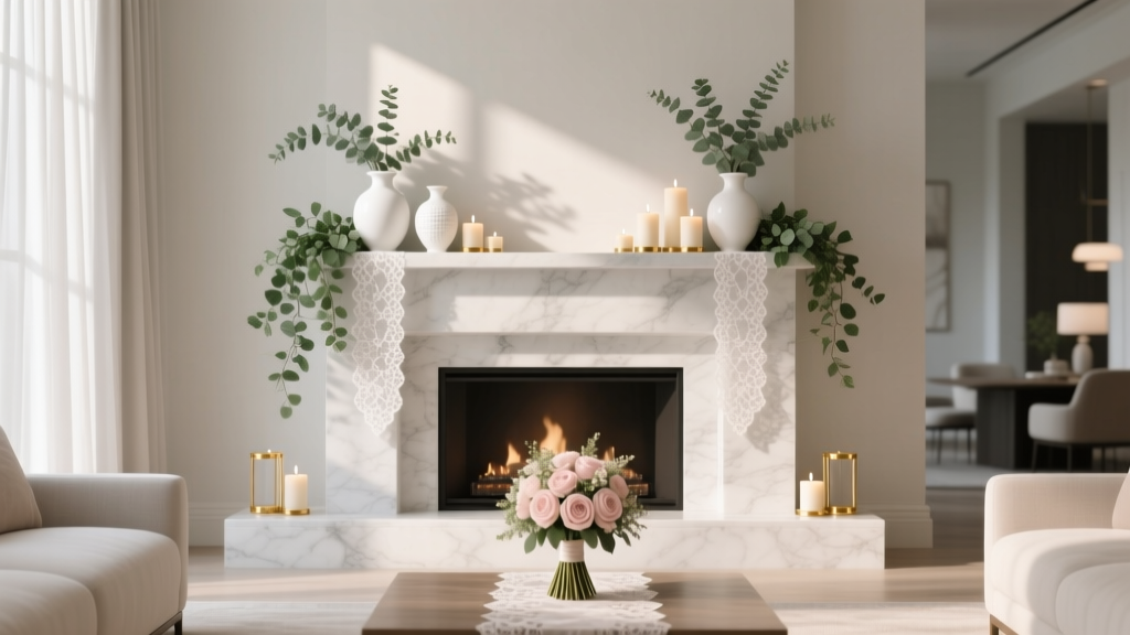 Wedding Mantel Decorating: 7 Steps in Under 90 Minutes