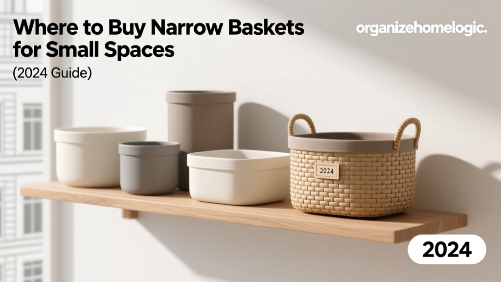 Where to Buy Narrow Baskets for Small Spaces (2024 Guide)