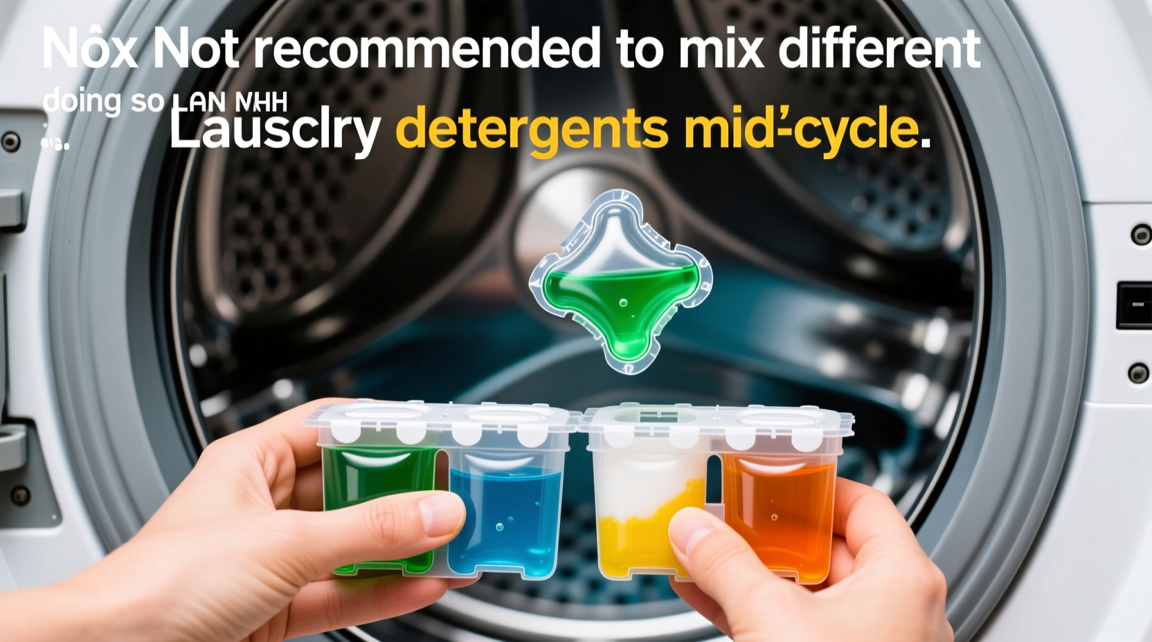 is it okay to mix different laundry detergents when running out mid cycle