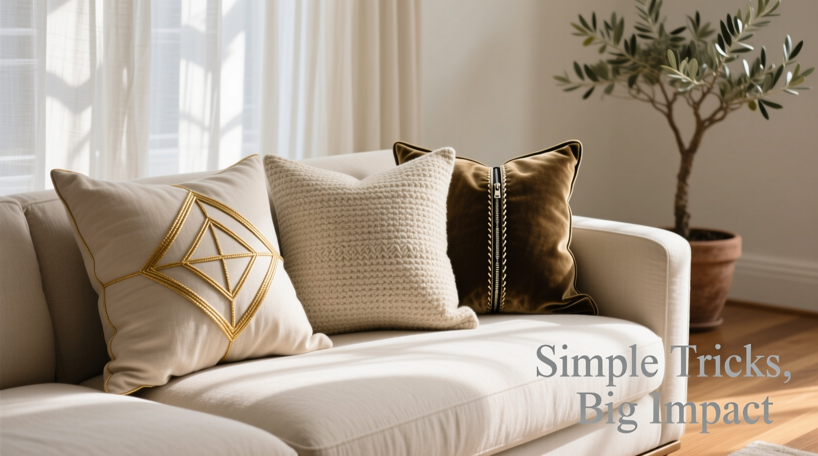 how to make cheap throw pillows look expensive with simple tricks