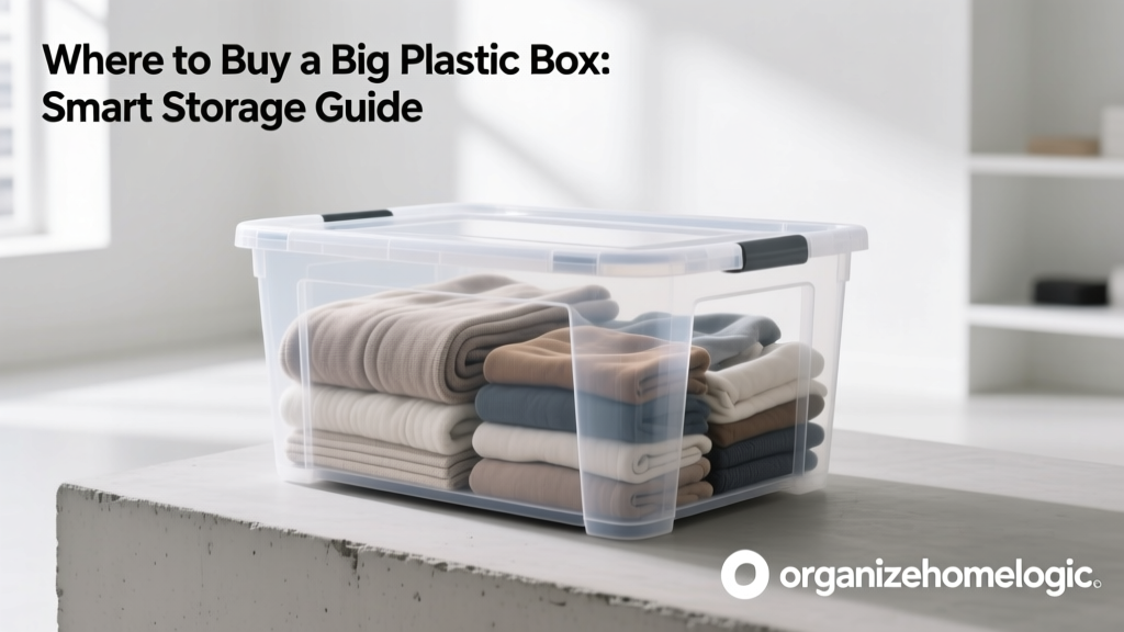 Where to Buy a Big Plastic Box: Smart Storage Guide
