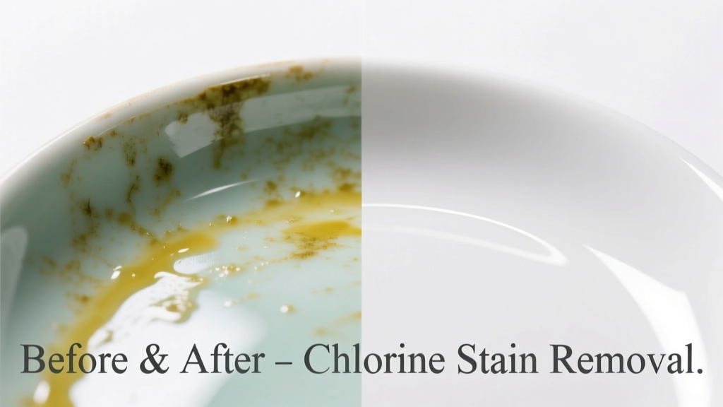How to Remove Pool Chlorine Stains from Porcelain