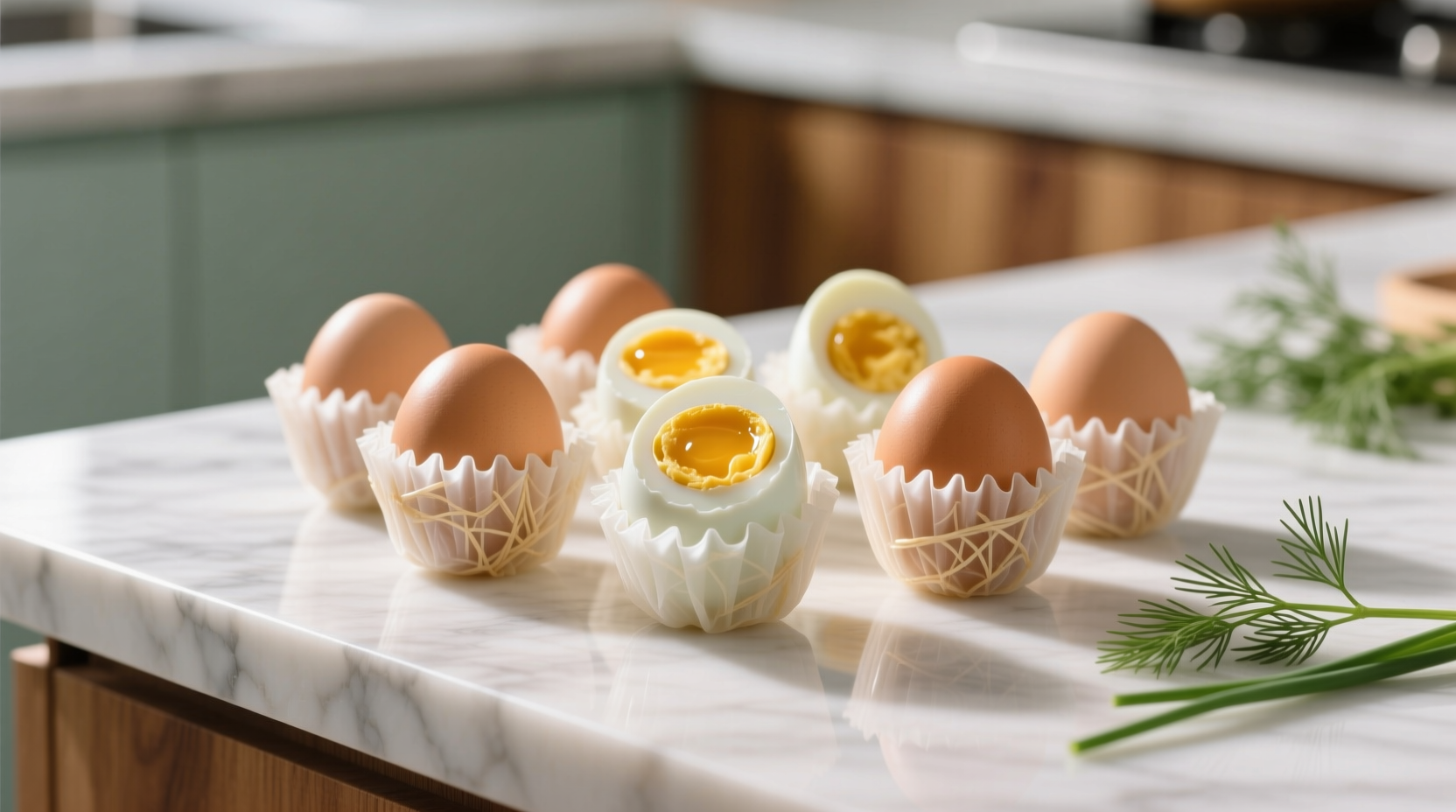 make appetizer worthy hard boiled eggs by wrapping them