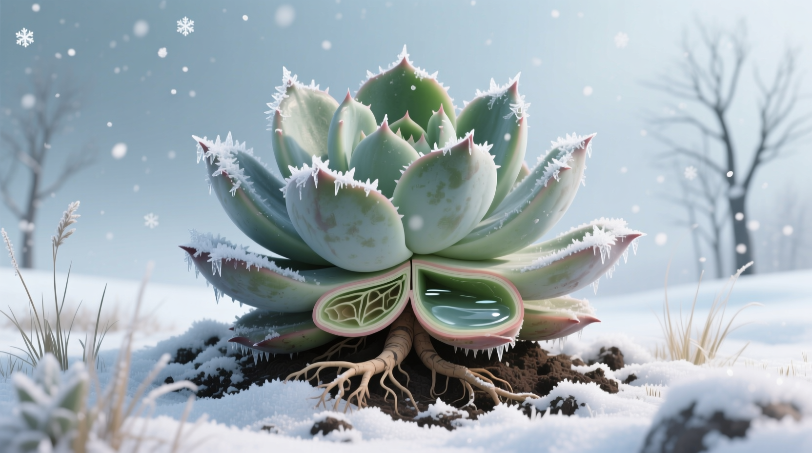 can succulents survive winter