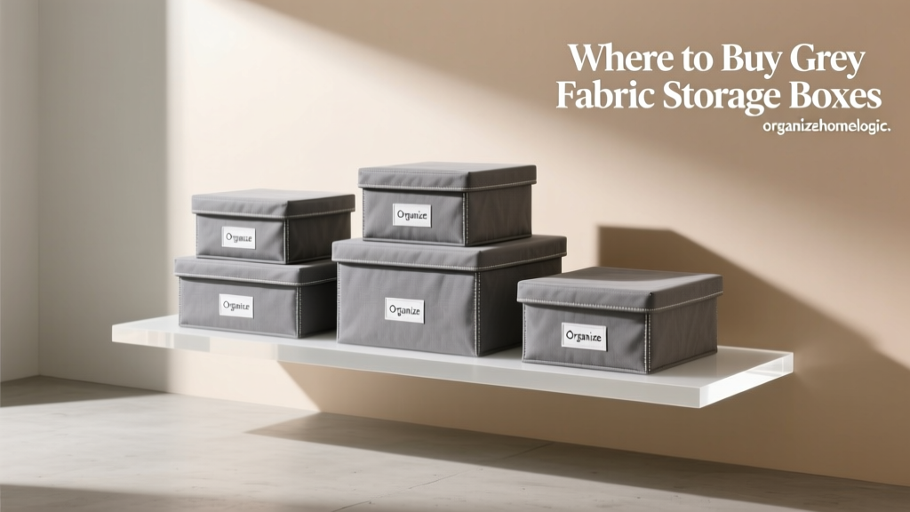 Where to Buy Grey Fabric Storage Boxes (2024 Guide)