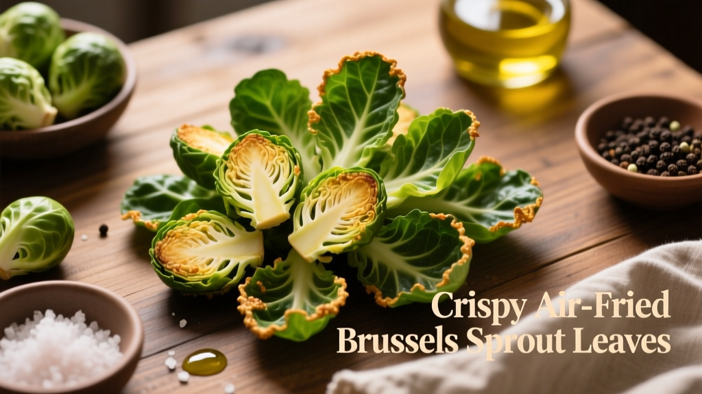 Crispy Air Fried Brussels Sprout Leaves Recipe