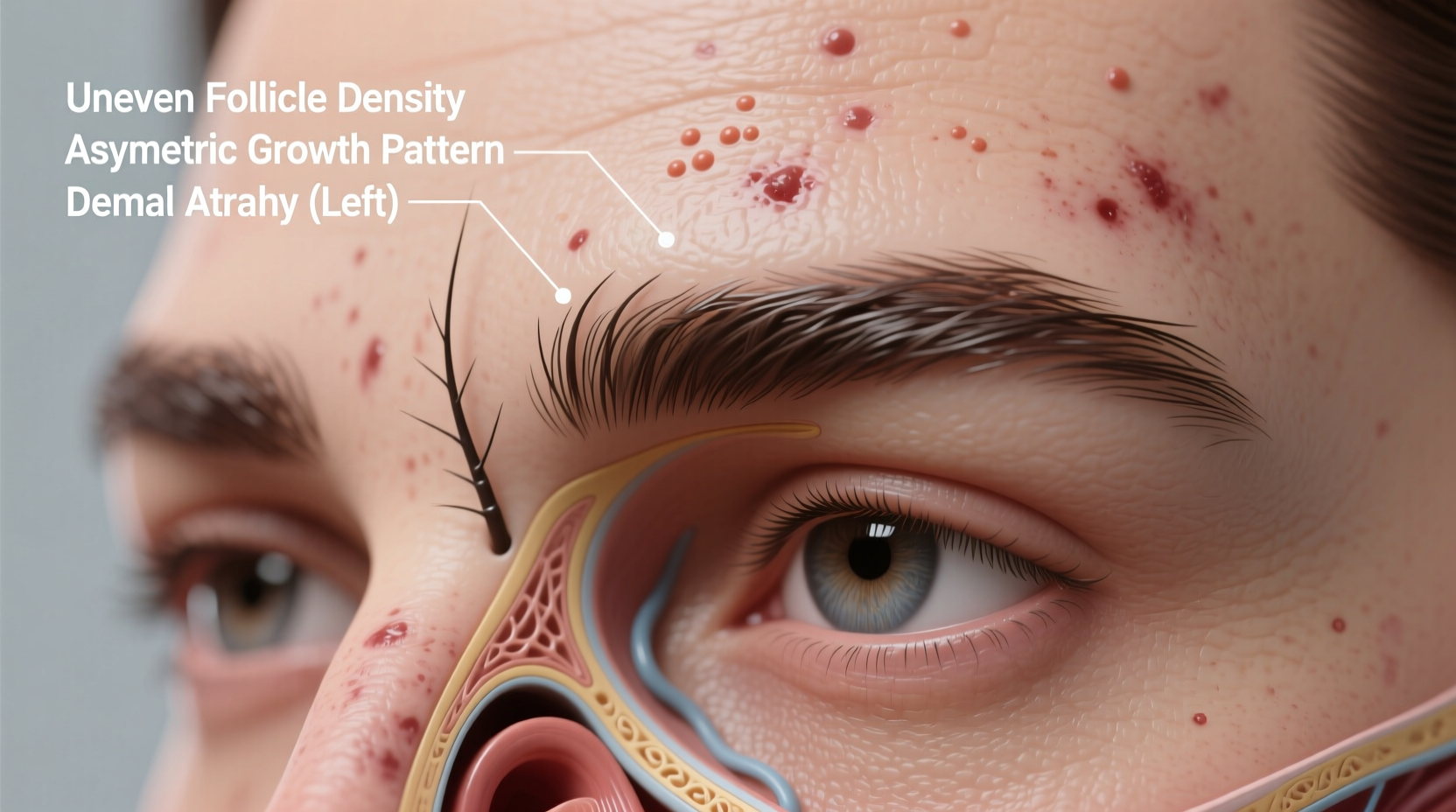 why do my eyebrows grow unevenly and can i encourage balanced growth