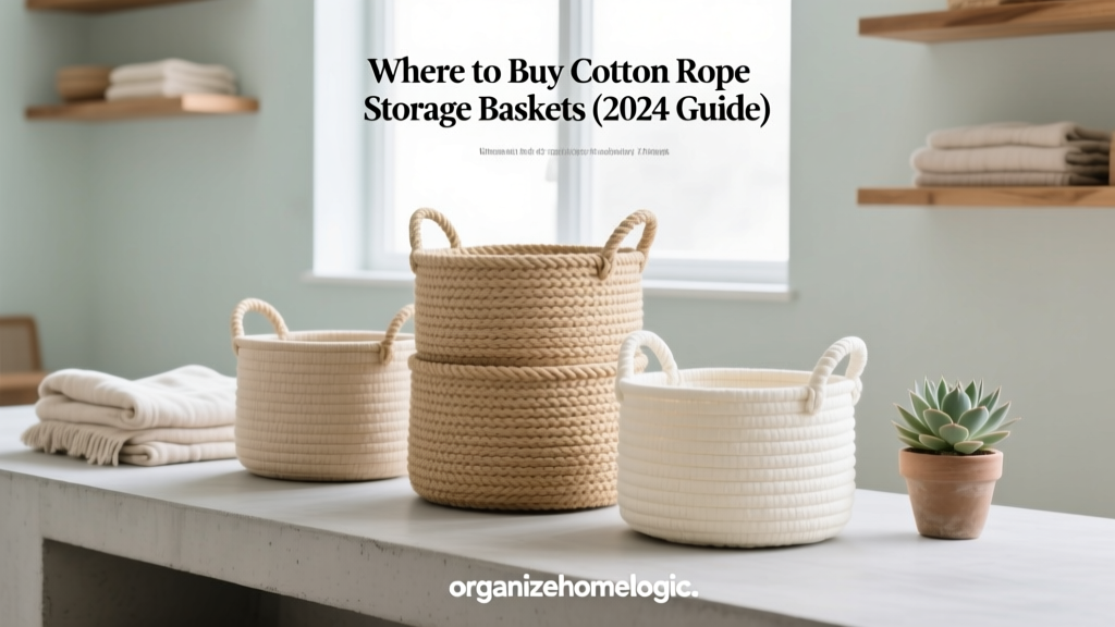 Where to Buy Cotton Rope Storage Baskets (2024 Guide)