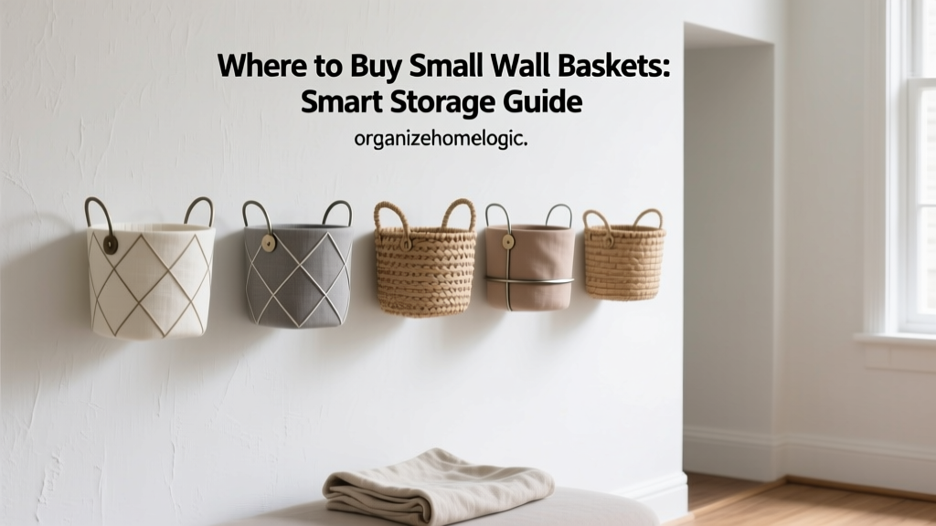 Where to Buy Small Wall Baskets: Smart Storage Guide
