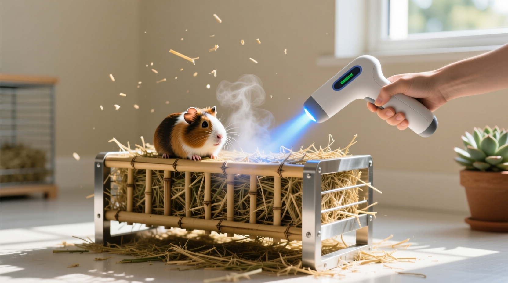eco friendly cleaning tips sanitize hay racks safely