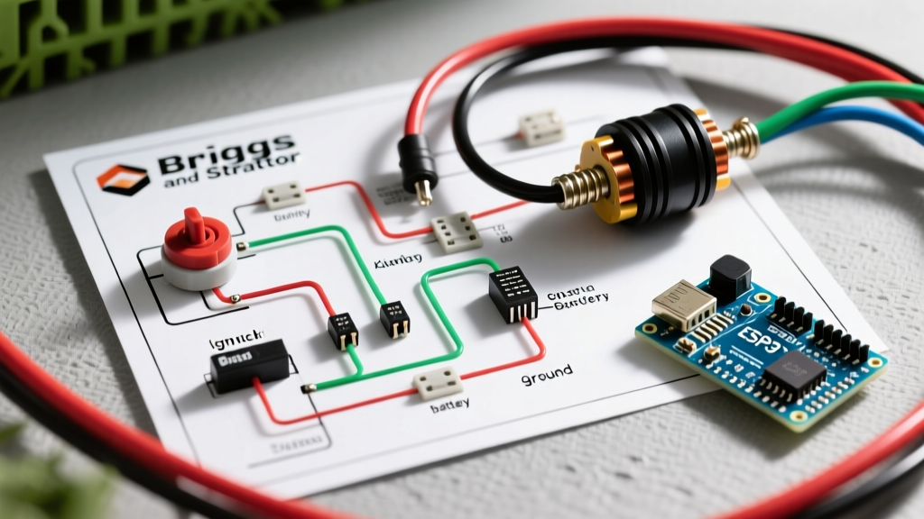 Briggs and Stratton Electrical Wiring Diagram for Riding Lawn Tractors