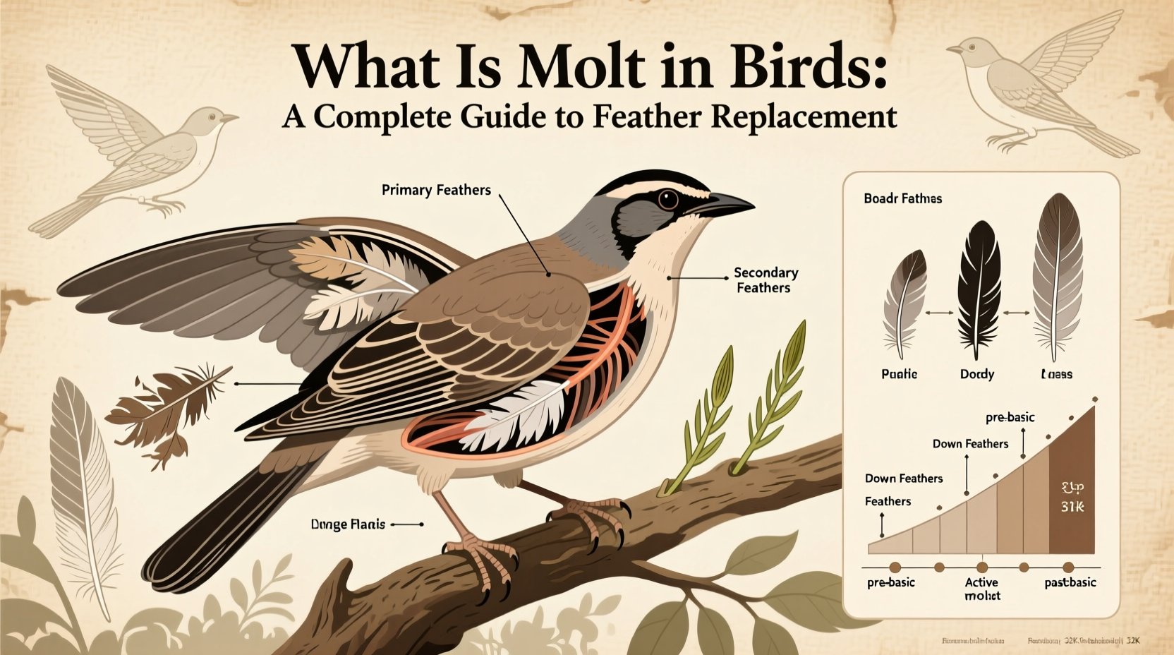 What Is Molt in Birds: A Complete Guide to Feather Replacement