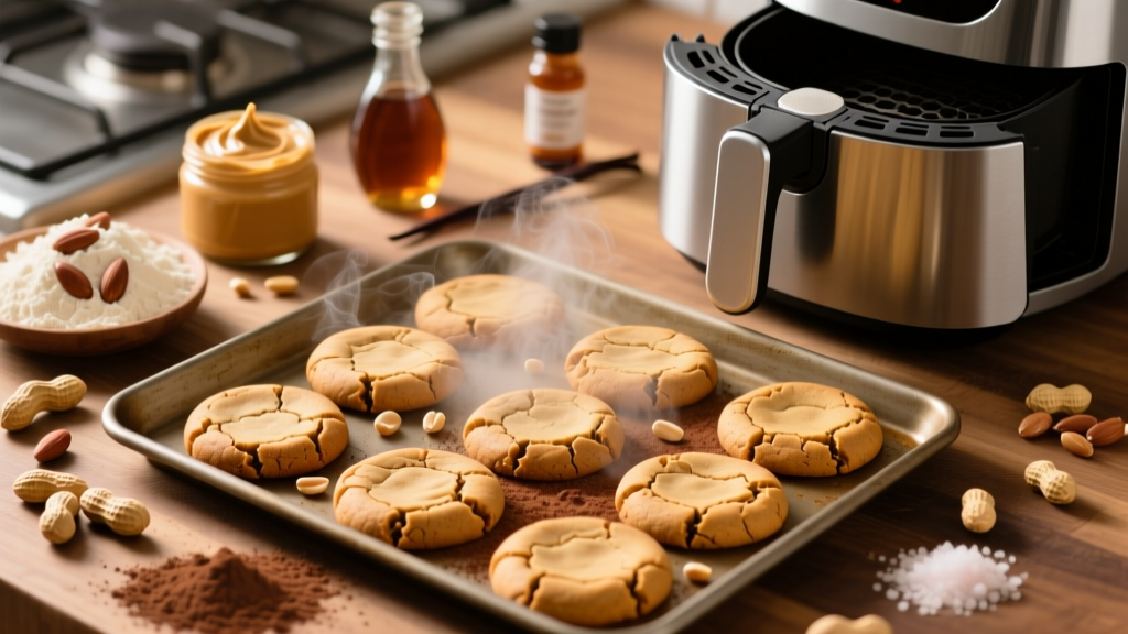 Sugar-Free Air Fryer Peanut Butter Cookies