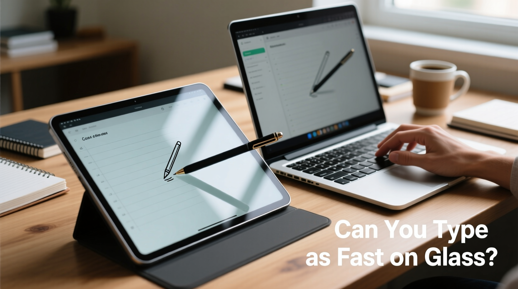 tablet vs laptop for note taking can you really type as fast on glass
