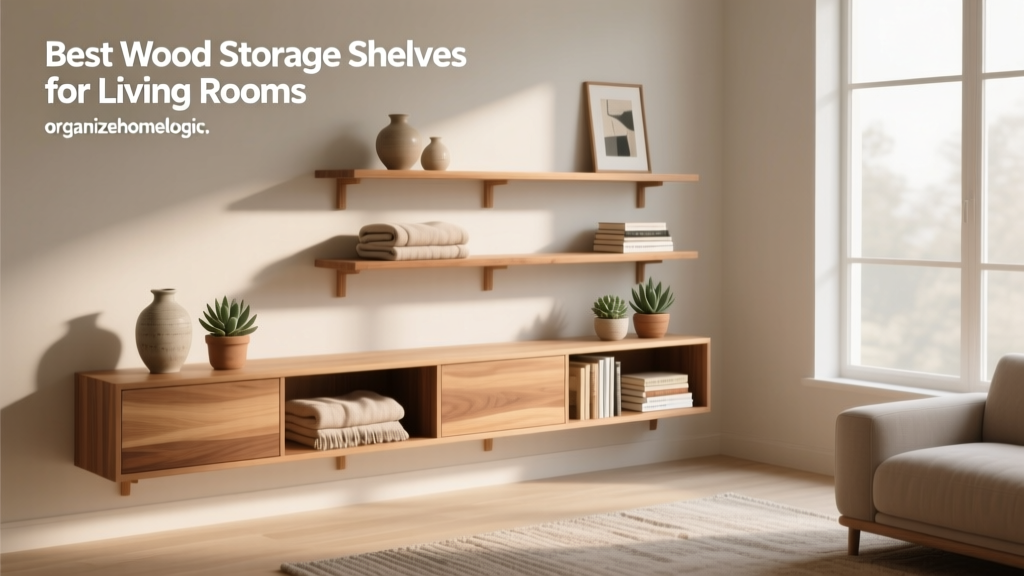 Best Wood Storage Shelves for Living Rooms