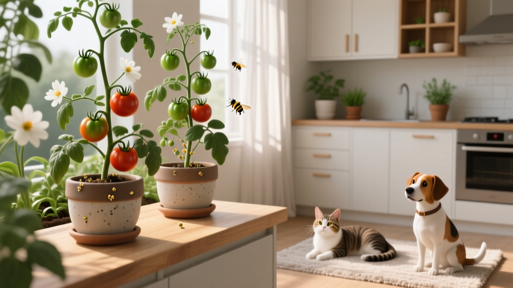 Pet-Friendly Indoor Tomato Pollination Guide
