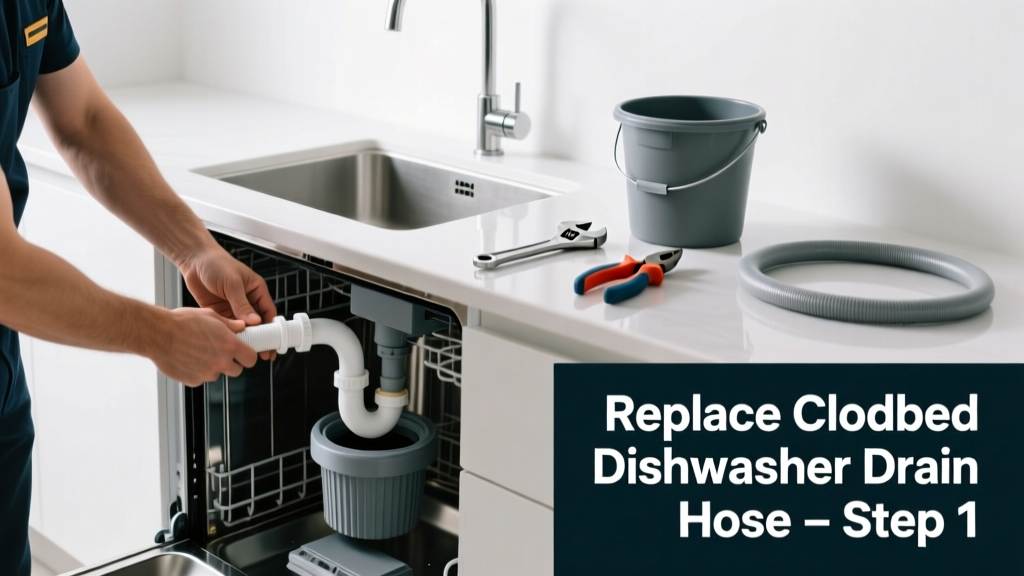 How to Replace a Clogged Dishwasher Drain Hose Part
