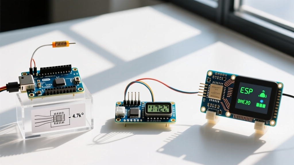 Temperature Sensor in Arduino: DS18B20 vs DHT22 vs BME280