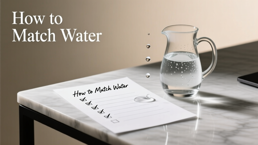How To Match Water With Checklist: A Practical Framework for Hydration Precision