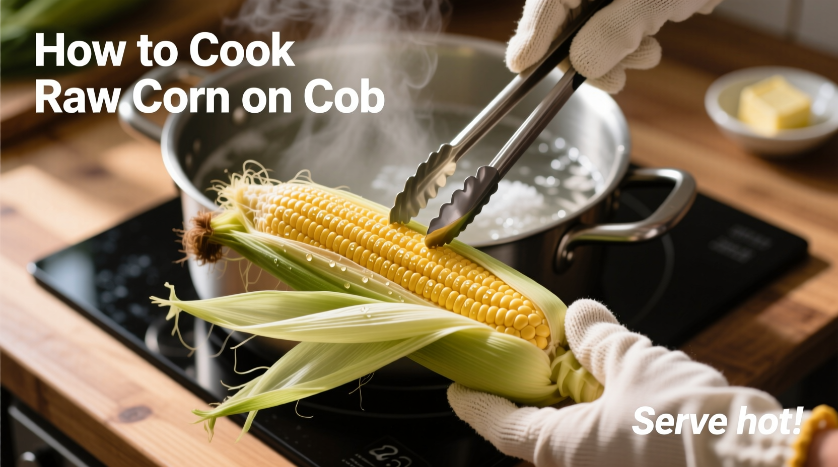 how to cook raw corn on cob