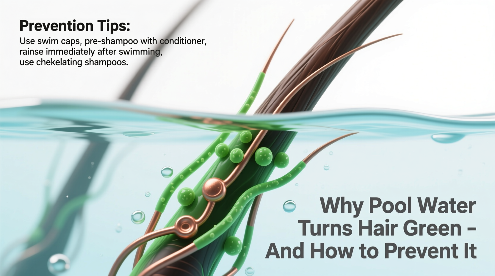 why does my hair turn green in summer pool chemicals and prevention tips
